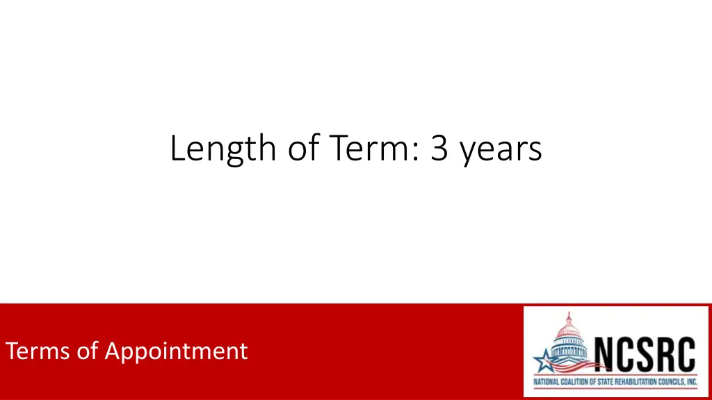 length of term 3 years