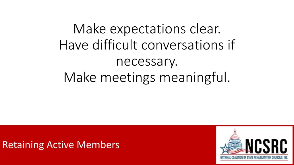 make expectations clear have difficult