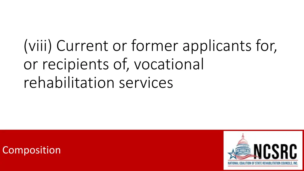 viii current or former applicants