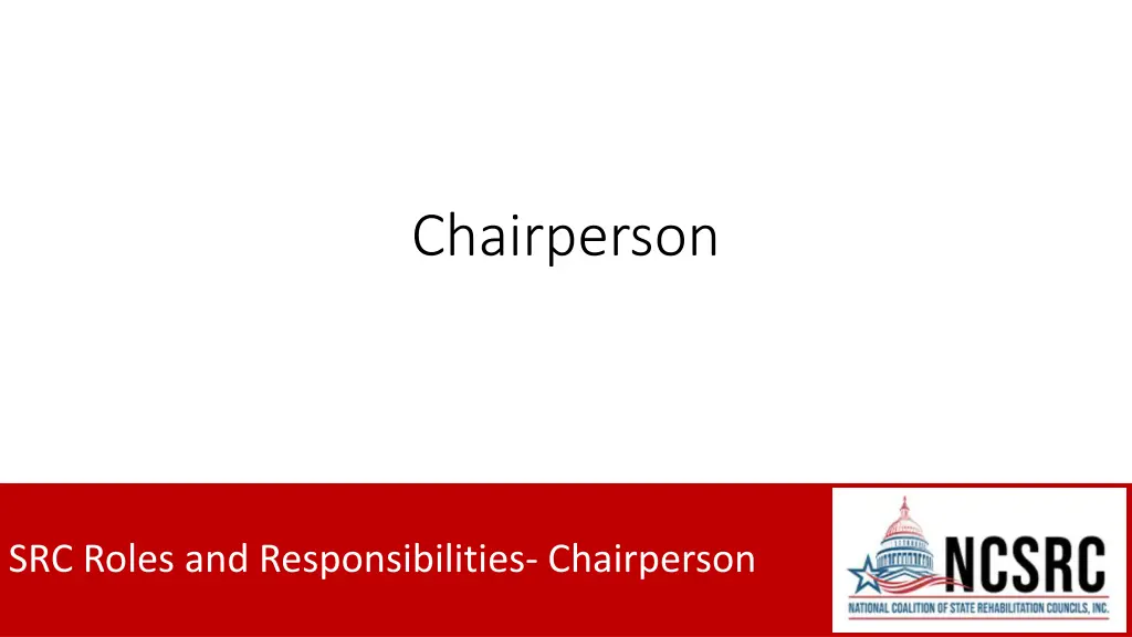 chairperson