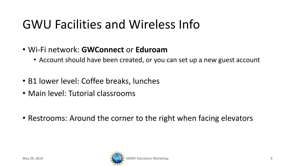gwu facilities and wireless info