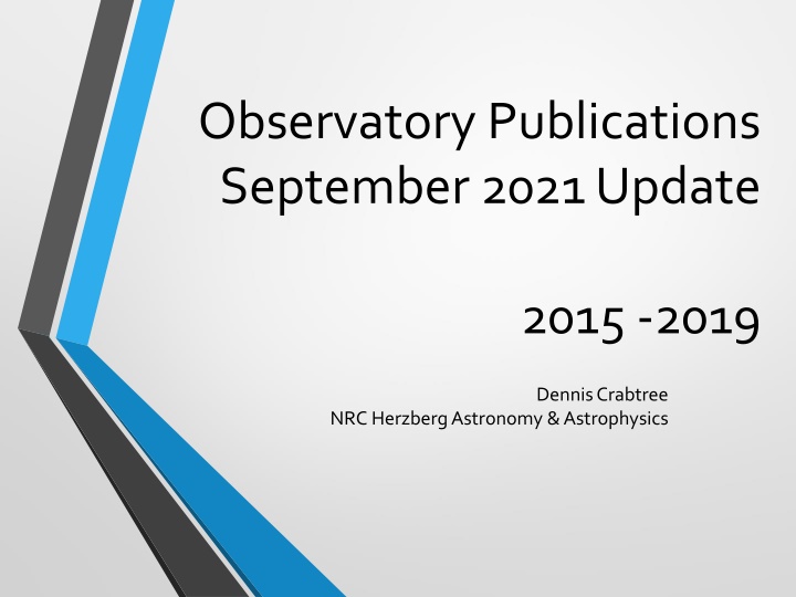 observatory publications september 2021 update