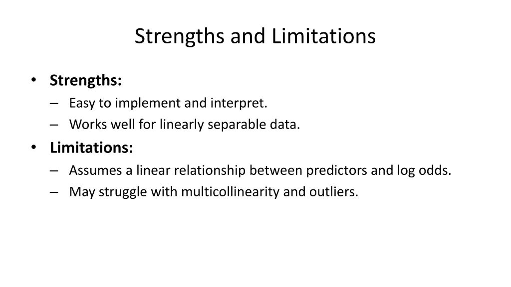 strengths and limitations