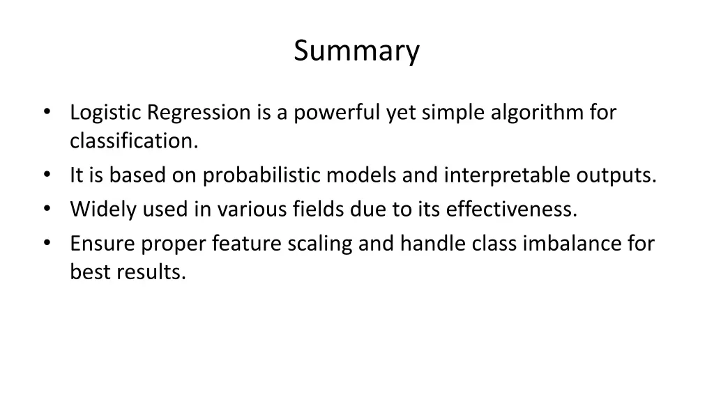 summary