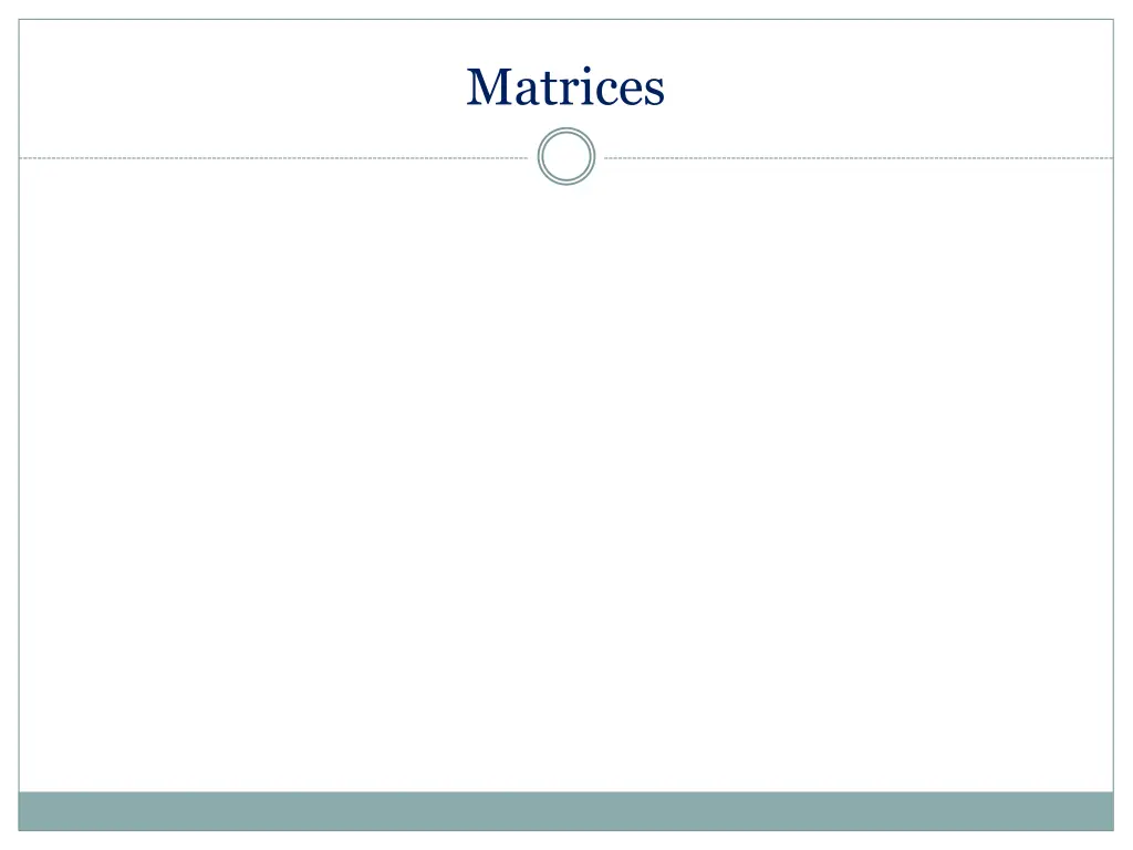 matrices
