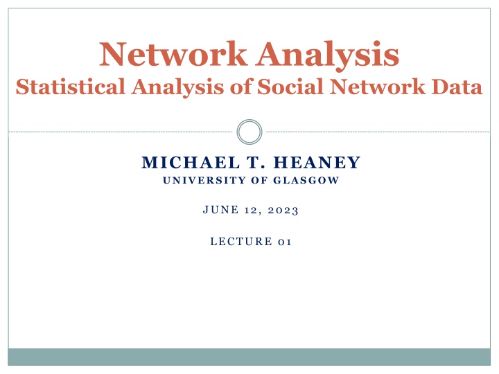 network analysis statistical analysis of social