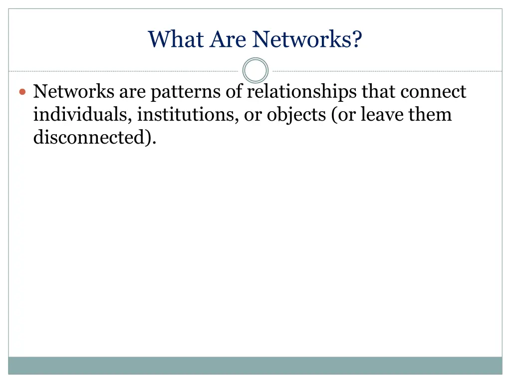 what are networks