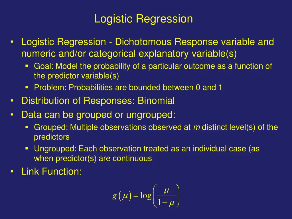 logistic regression