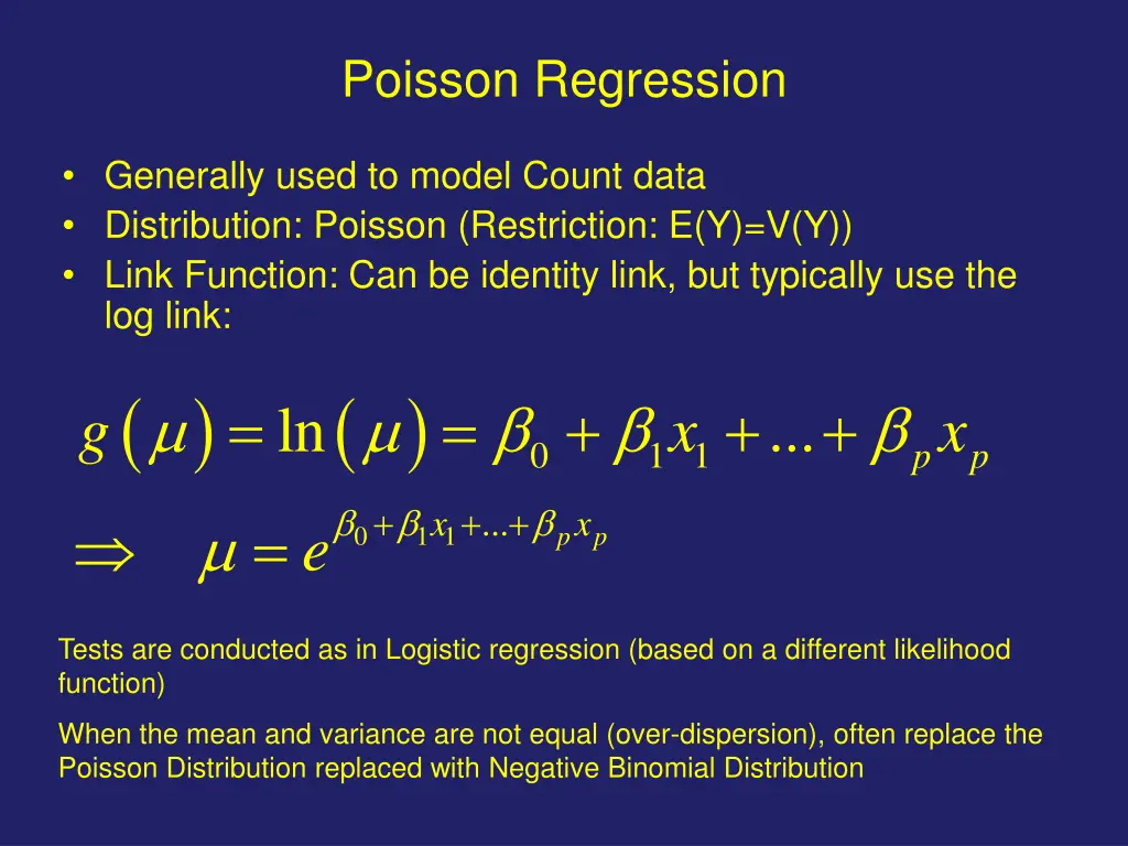 poisson regression