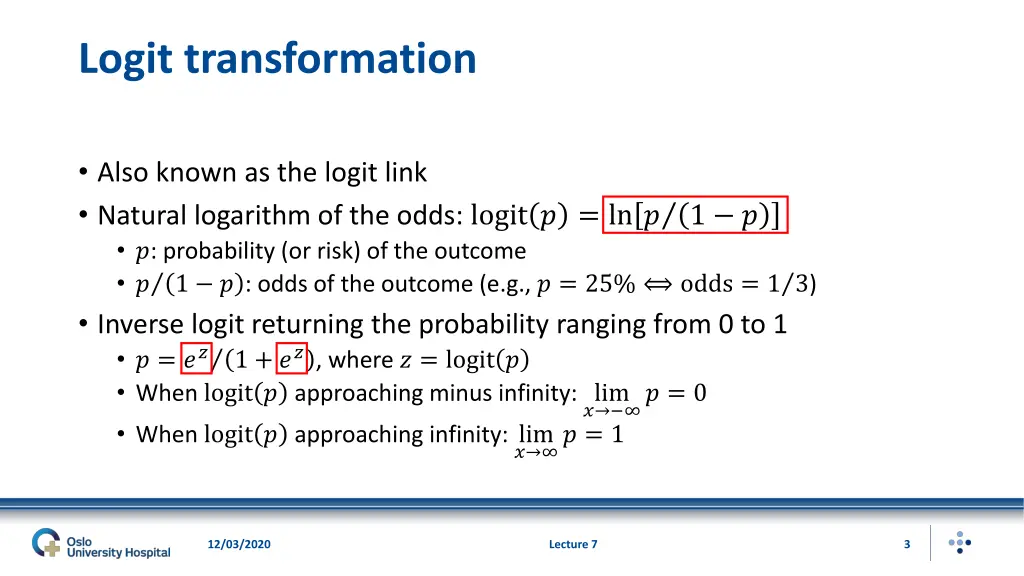 logit transformation