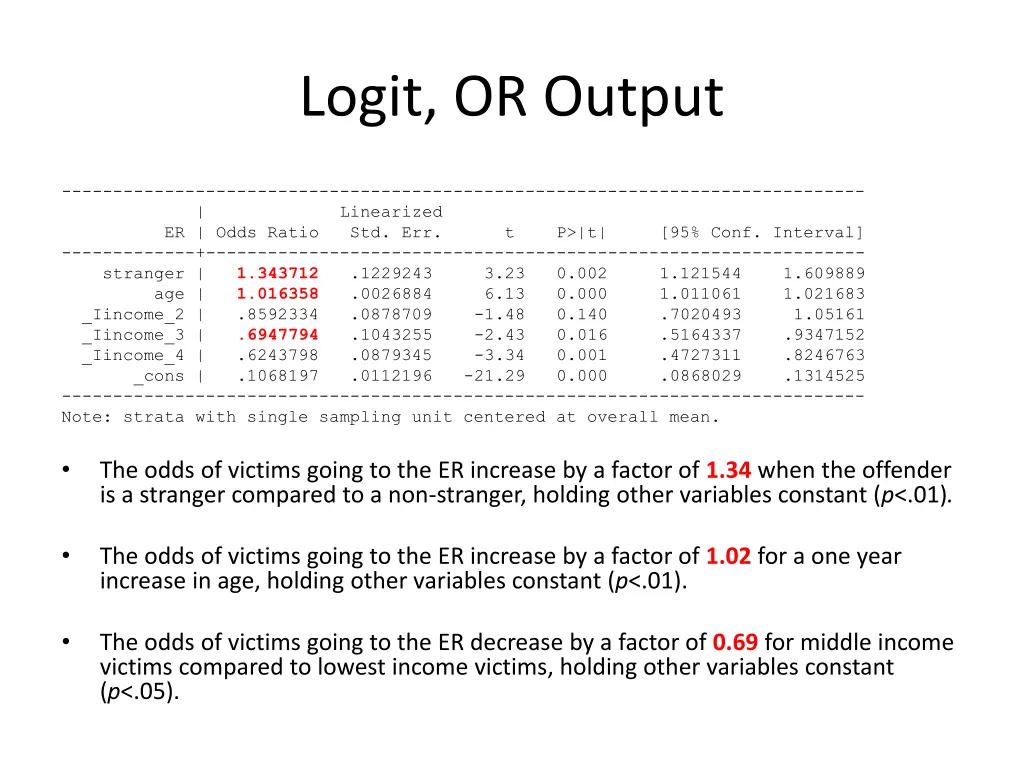 logit or output 1