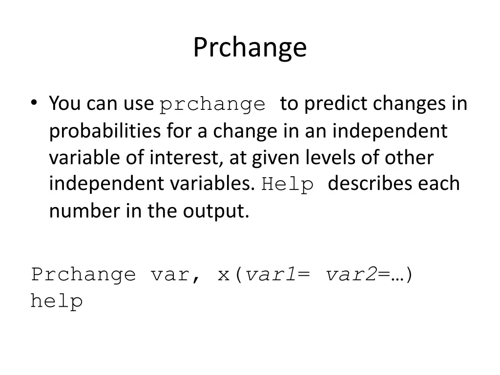 prchange
