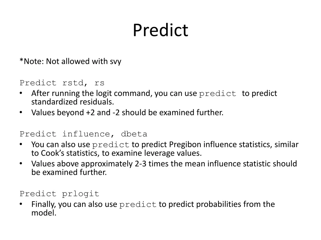 predict