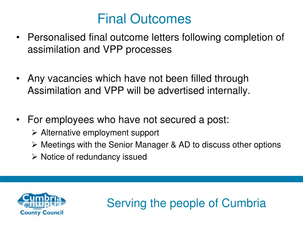 final outcomes