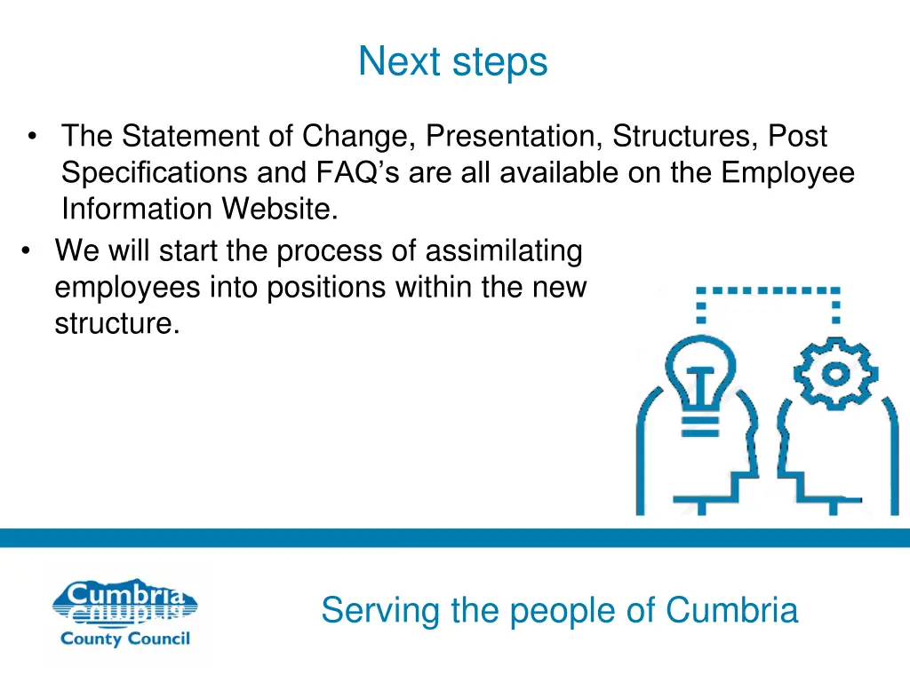 next steps