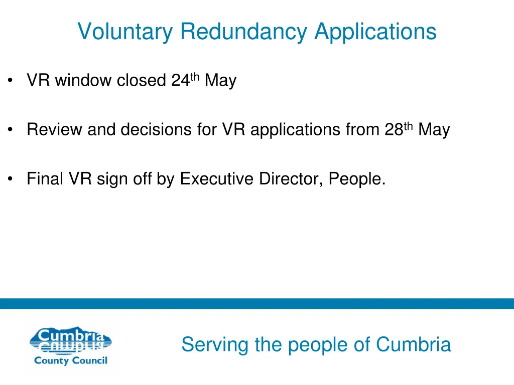 voluntary redundancy applications