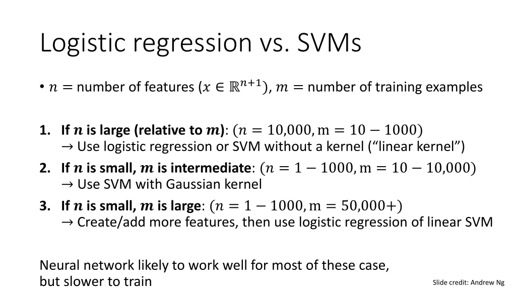 logistic regression vs svms