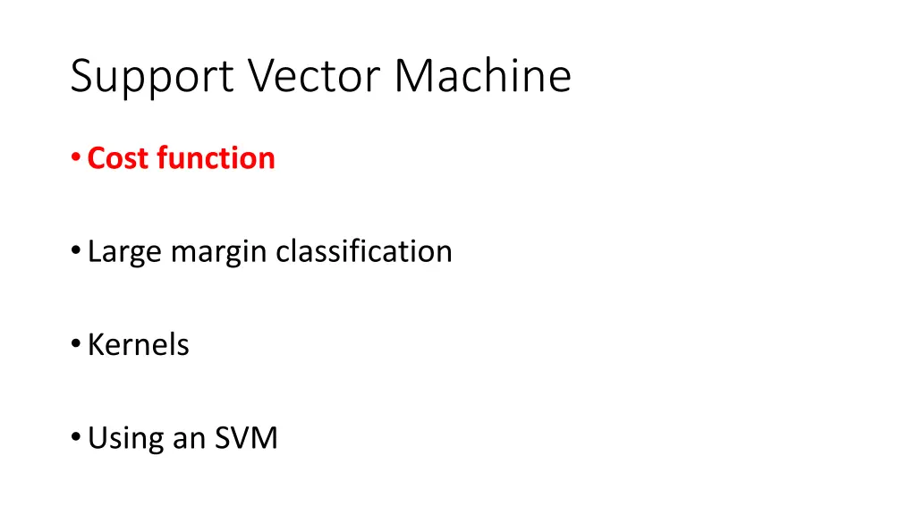 support vector machine 1