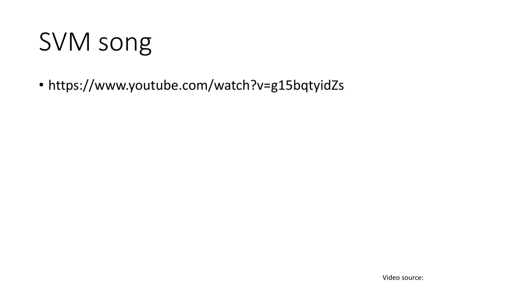 svm song