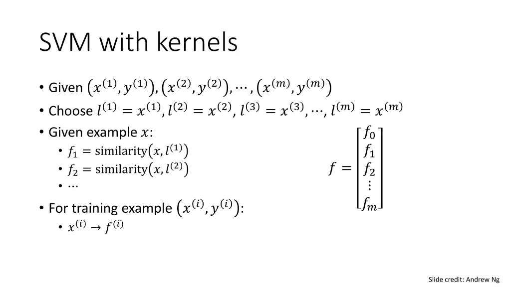 svm with kernels