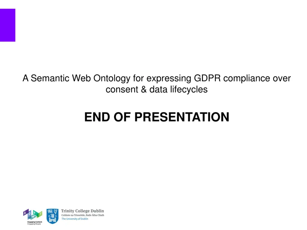 a semantic web ontology for expressing gdpr 1