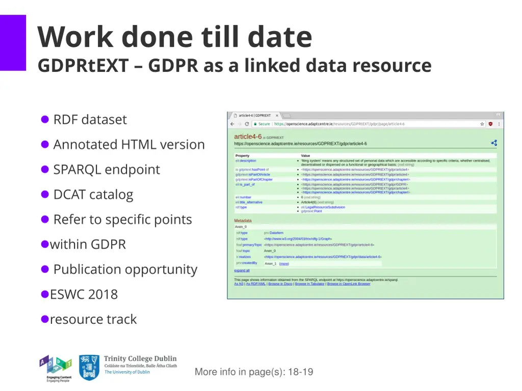 work done till date gdprtext gdpr as a linked