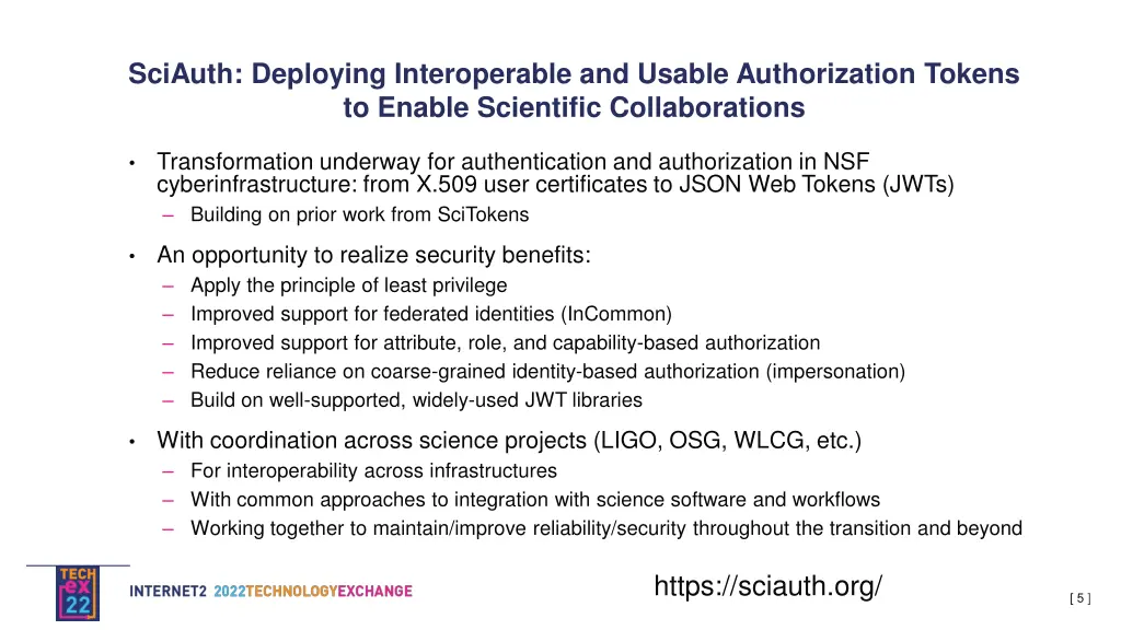 sciauth deploying interoperable and usable