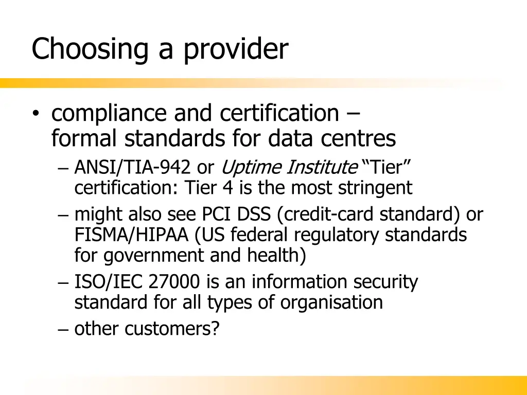 choosing a provider 2