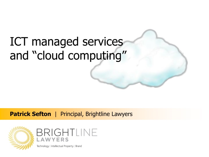 ict managed services and cloud c omputing