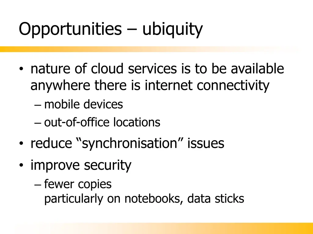 opportunities ubiquity