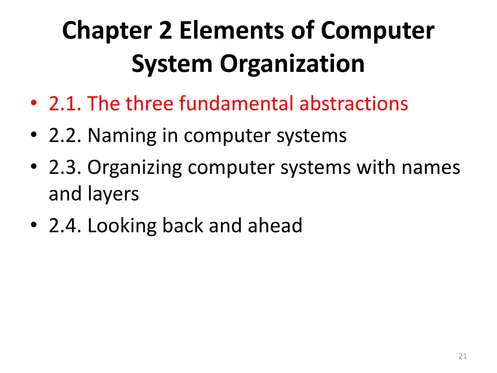 chapter 2 elements of computer system organization