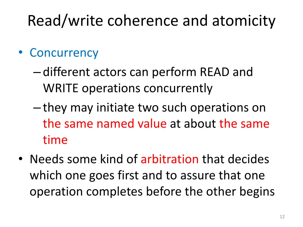 read write coherence and atomicity 1