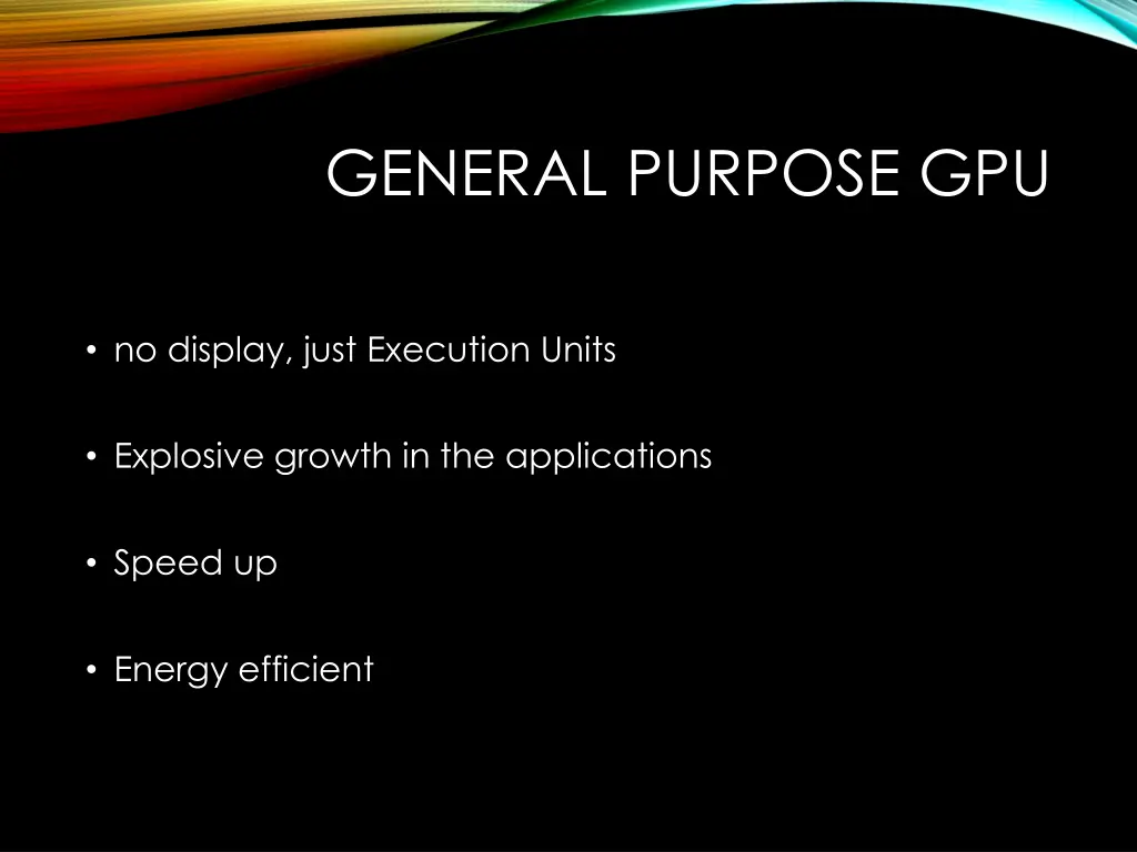 general purpose gpu 1