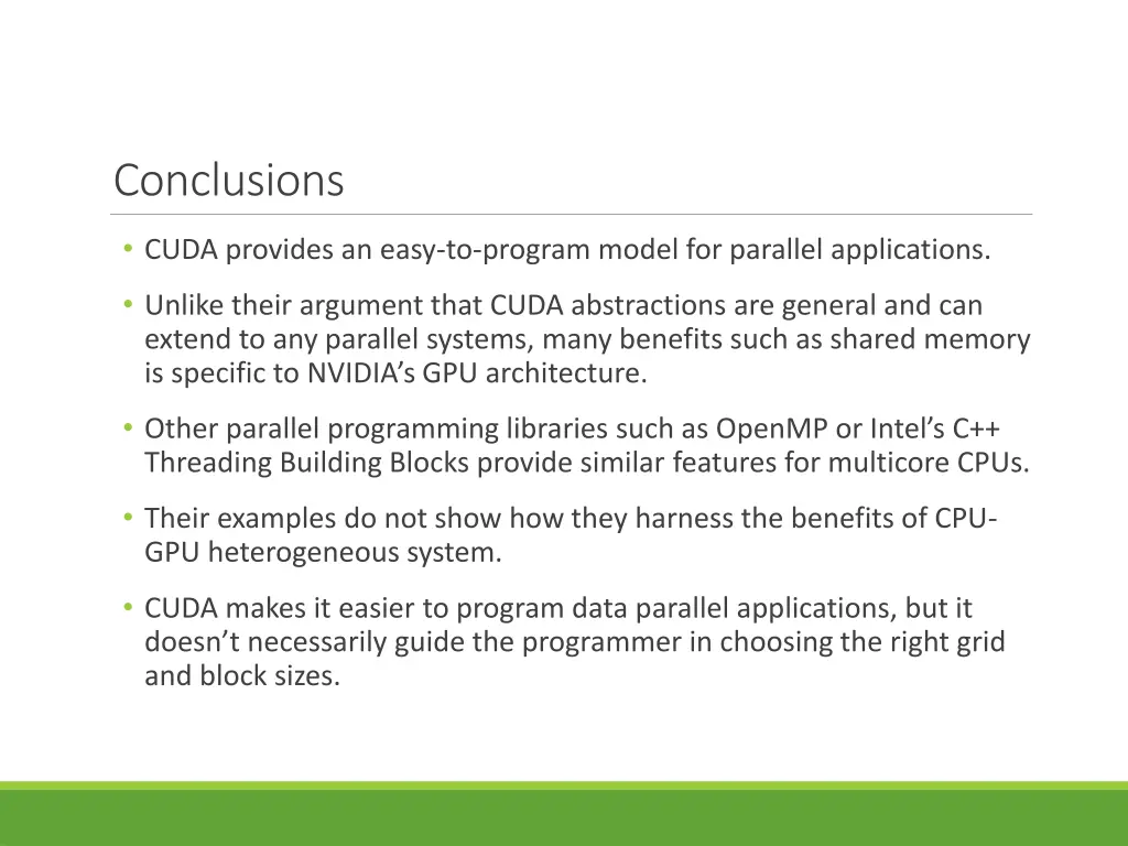 conclusions