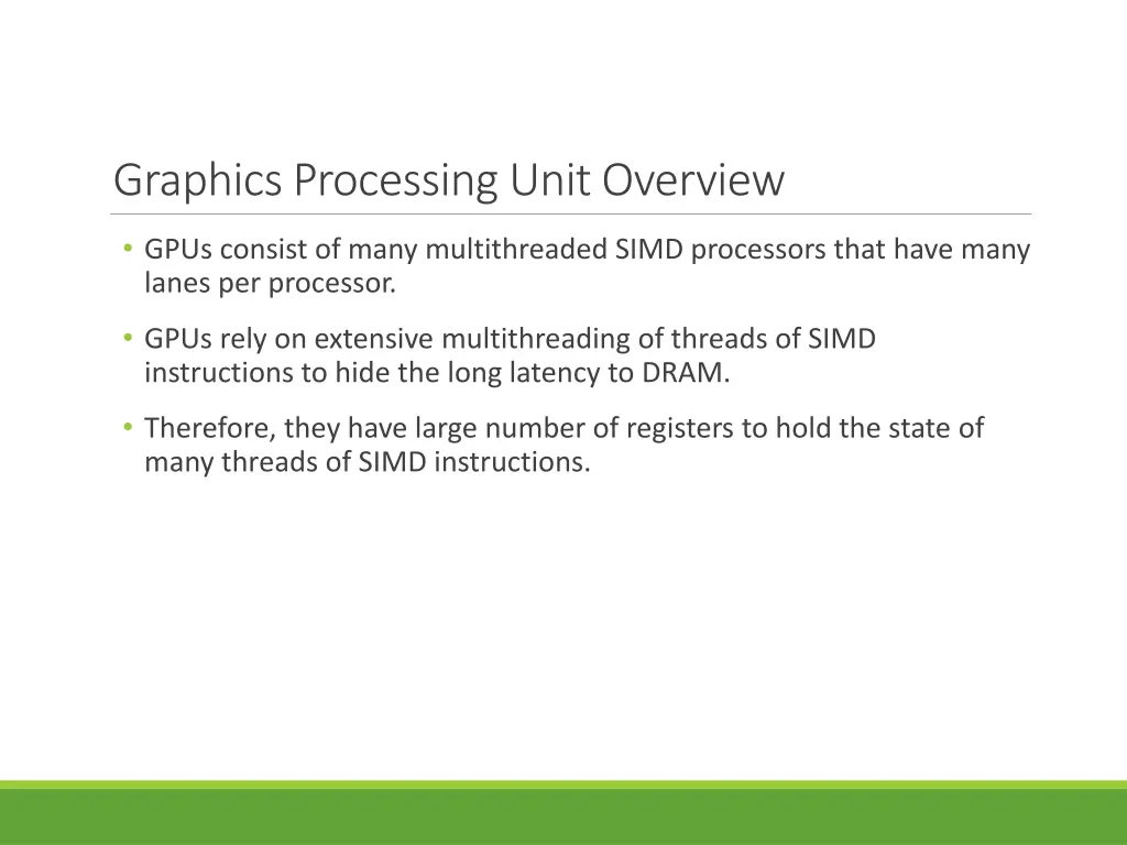 graphics processing unit overview 1