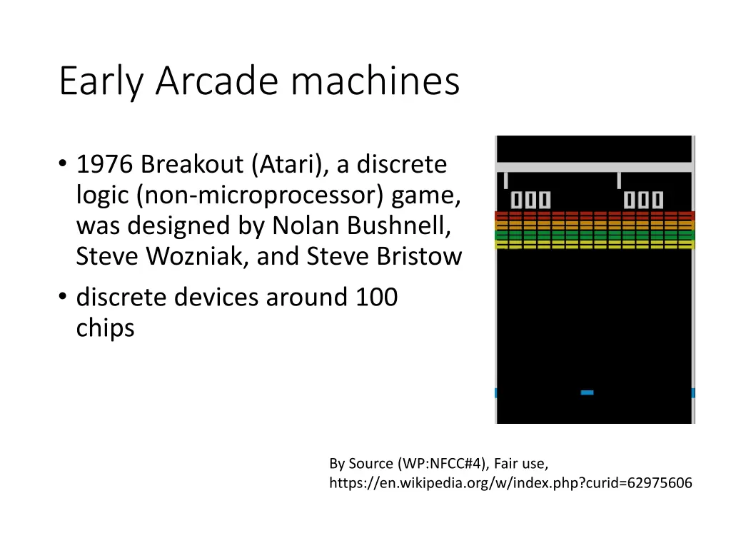 early arcade machines
