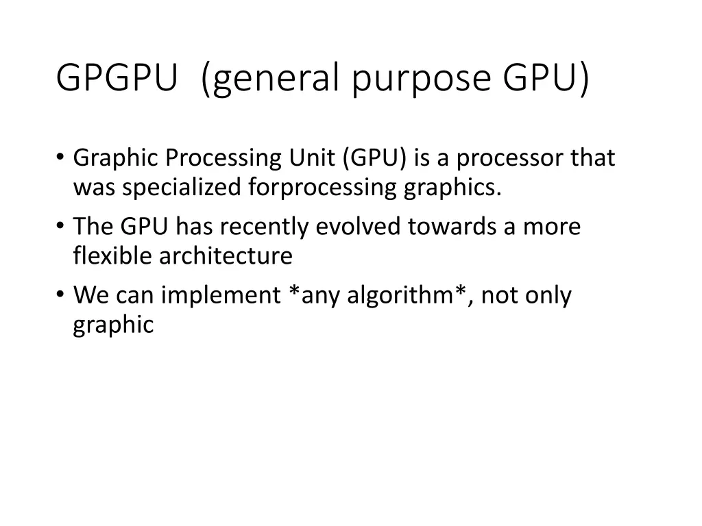gpgpu general purpose gpu