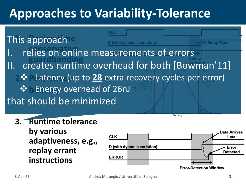 approaches to variability tolerance