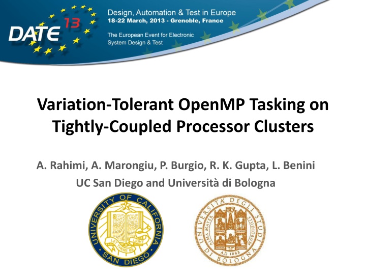 variation tolerant openmp tasking on tightly