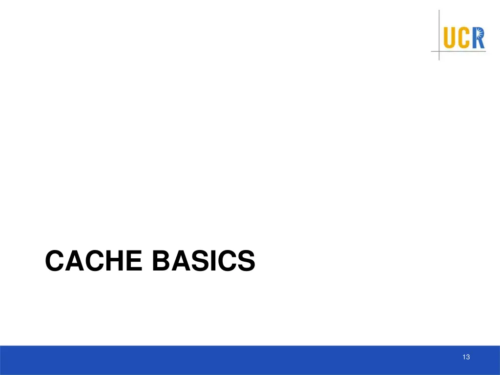 cache basics