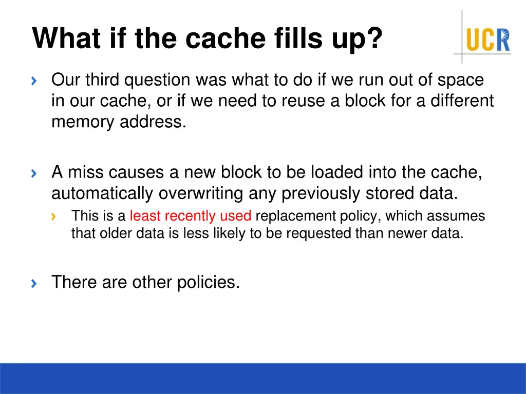 what if the cache fills up
