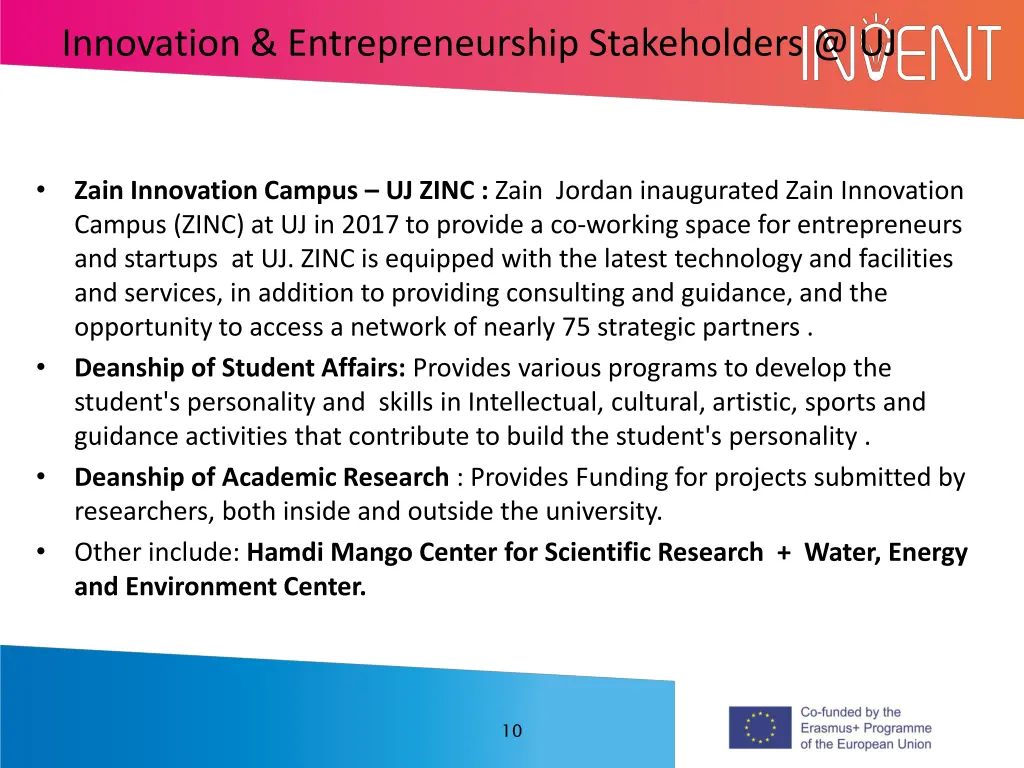 innovation entrepreneurship stakeholders @ uj