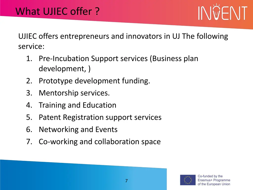 what ujiec offer