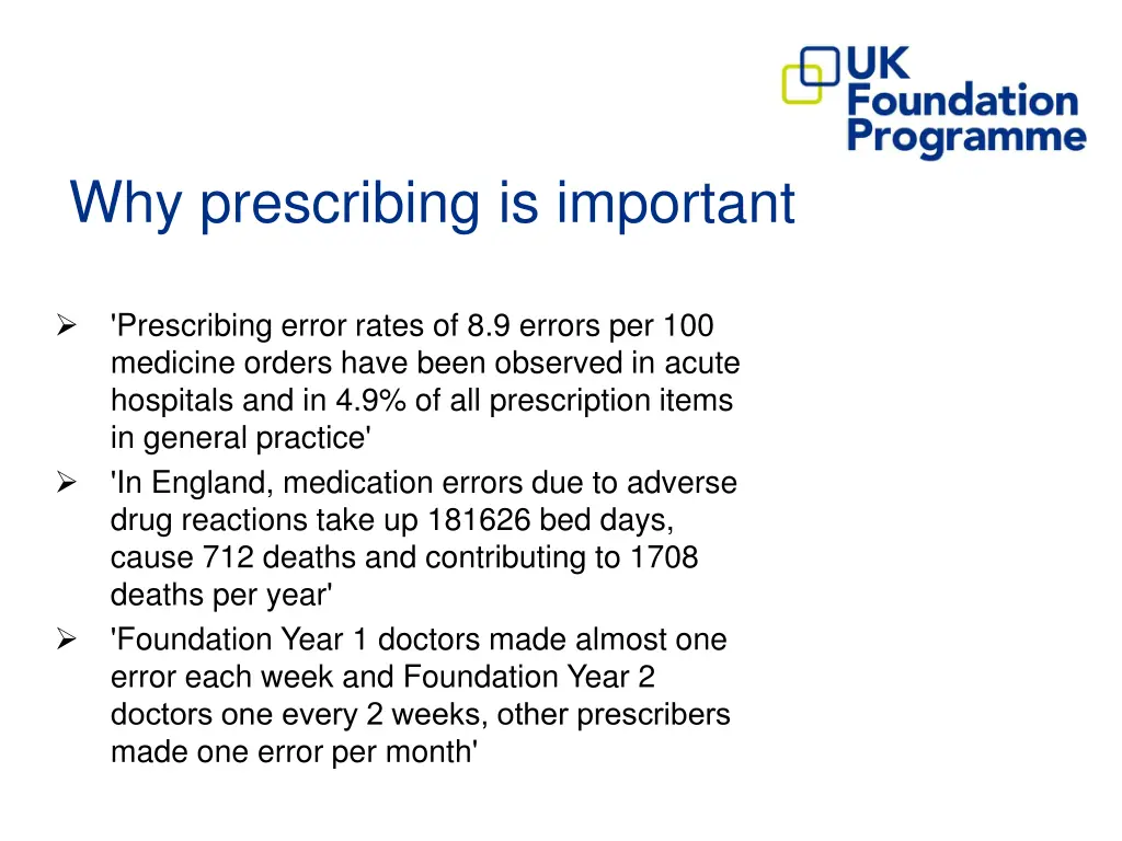 why prescribing is important 1