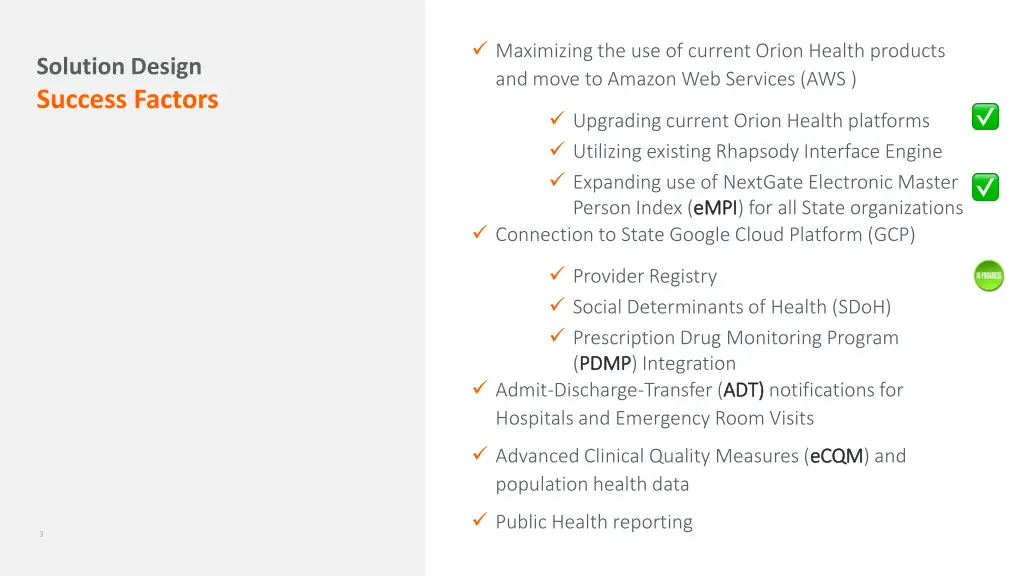 maximizing the use of current orion health