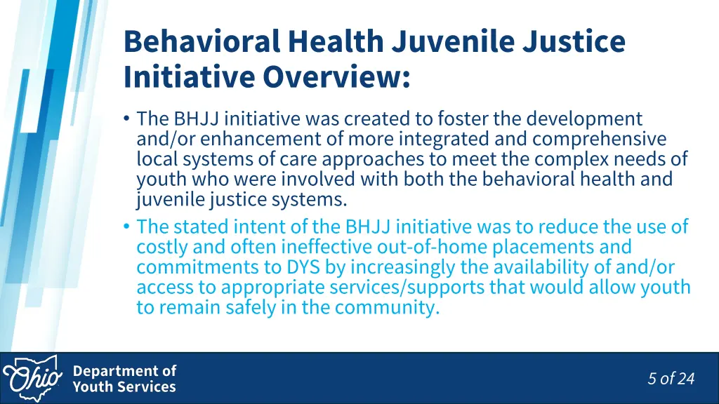 behavioral health juvenile justice initiative 2