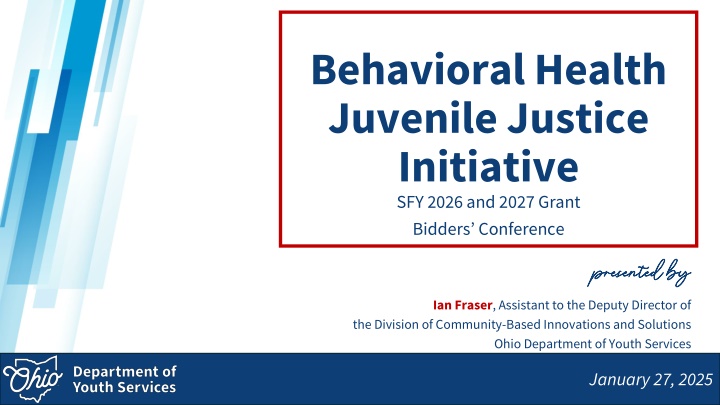 behavioral health juvenile justice initiative