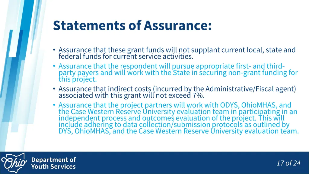 statements of assurance