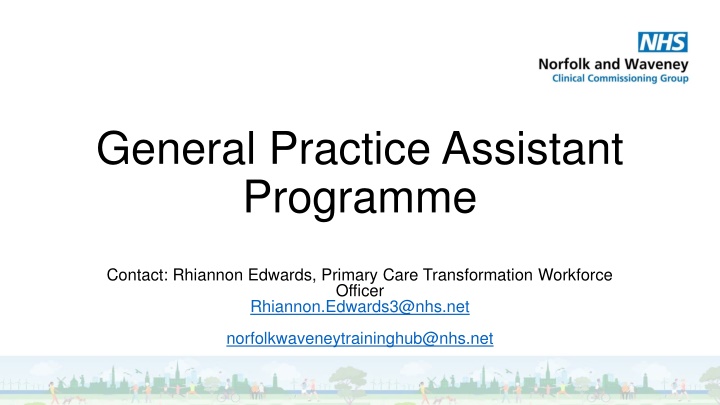 general practice assistant programme