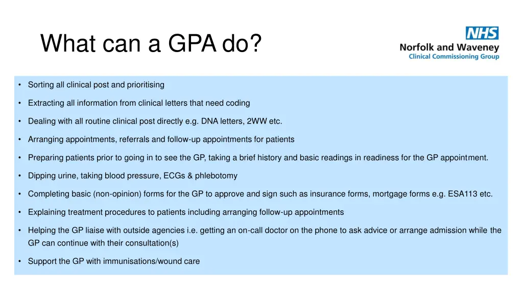 what can a gpa do